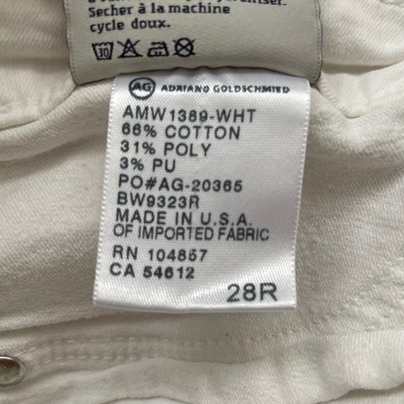 AG Legging Ankle - Super Skinny Jeans 28 (White) - Picture 2 of 6